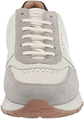 Ted Baker Men's FRAYNEY Leather and Suede Sneaker, Navy, 9 | Image 1