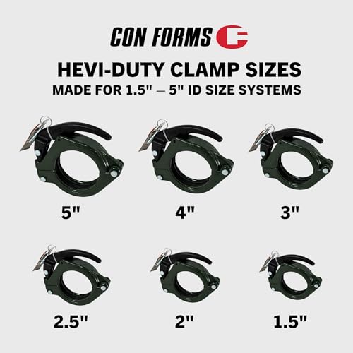 Image of Hevi-Duty (HD) Engagement Concrete Pump Placing Line Snap Clamp Shotcrete Laydown System Coupling (2 inch ID, 2.5 inch ID, 3 inch ID, 4 inchID) (2 inch)