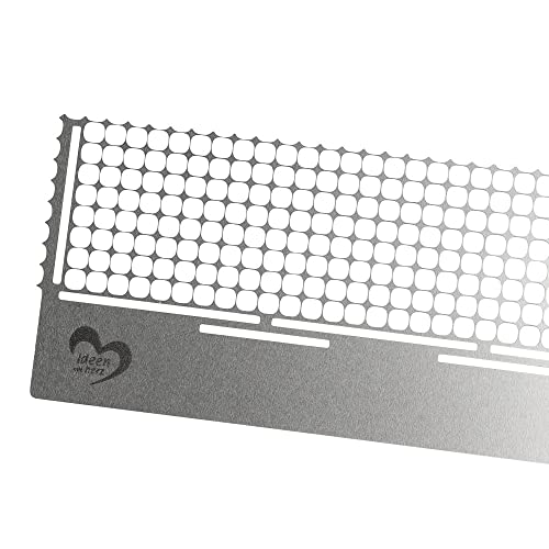 Ideen Mit Herz Diamond Painting Righello Con Griglia Per Pietre Rotonde, 20 X 3,8 Cm