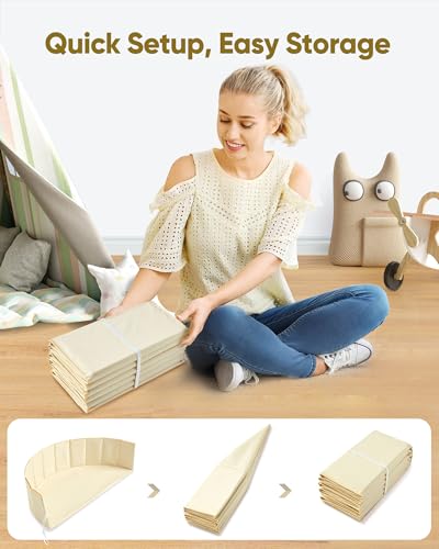 image for Hikiddy Baby Ball Pit Foldable, 31.5 Inch Ball Pits for Toddlers Round