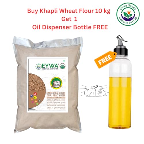Image of Eywa Seeds & Exports Pvt Ltd Organiic Khapli Wheat Flour (10 Kg) For Eating And Cooking | Khapli Gehu Atta | Produce Of India From Organic Farms