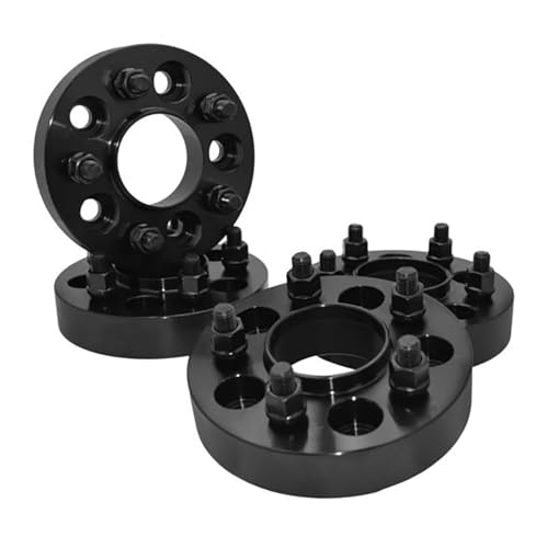 Entretoises de roue 30mm en alliage noir pour Jeep Wrangler JL 2018 | Kit de 4 élargisseurs
