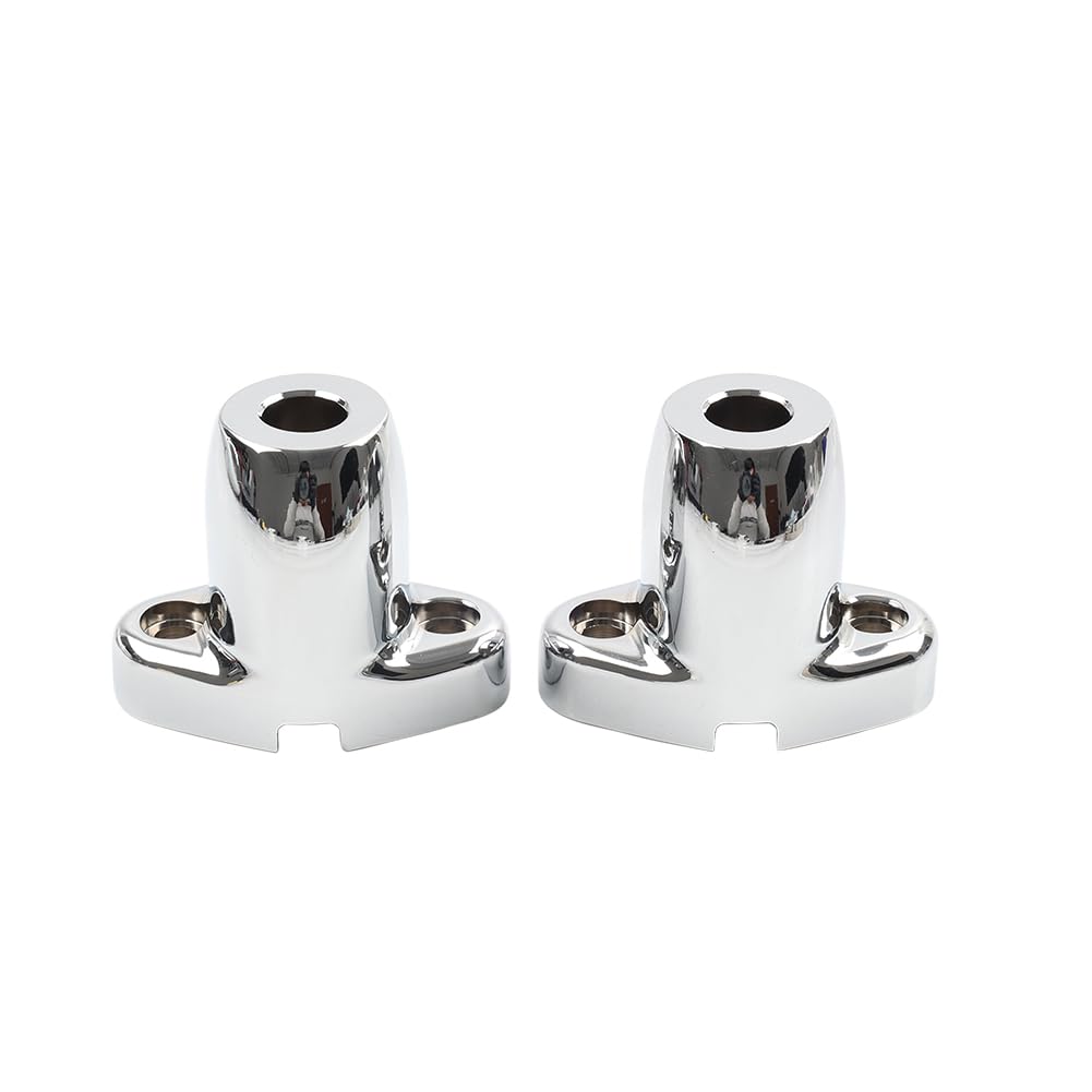 Cninba13 2 Pcs Fog Passing Auxiliary Lamp Mount Front Turn Signal Mount Aluminum Chrome For Harley