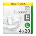 Produktbild Vorteilspackung 4 x LILLE HEALTHCARE SUPREM FIT Windelhosen Maxi (3580 ml) Large (110 - 150 cm), 20 Stück
