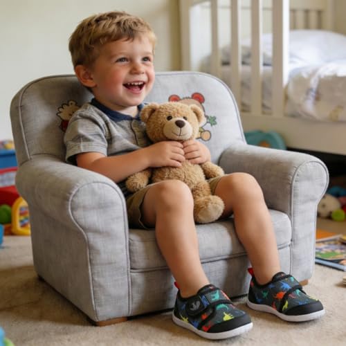 Image of FEETCITY Baby First Walking Shoes Boys Girls Infant Crib Shoes Breathable