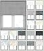 Euroblinds - Made To Measure Roller Blinds BLACKOUT Polyester & Wipeable PVC Materials Available - Custom Made Window Shades - Child Safe Metal Tube with Fittings - Any Width Size Upto 200cm/79"