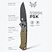 Benchmade - PSK Folding Knife with Gray & OD Green G10 Handle (593BK)