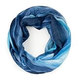 Gloop Loop Schlauchschal für Damen Schal Tuch seidig-luftig leicht mit buntem Muster Print