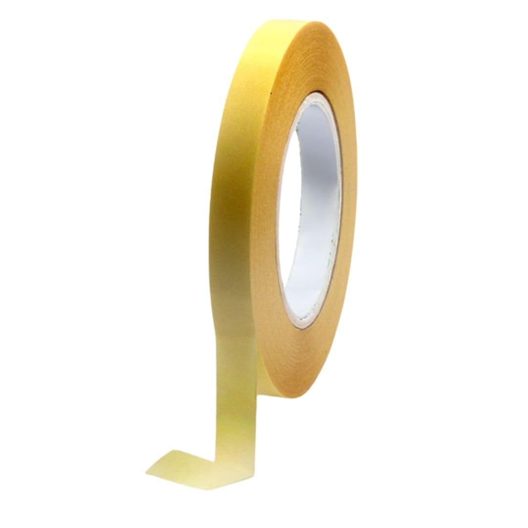 BONUS Eurotech 2BT15.00.0009/050A# Doppelseitiges Klebeband, syntherische Kautschuk, Zelulosefaserrohstoff, Länge 50 m x Breite 9 mm x Gesamtdicke 0,10 mm