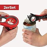 [page_title]-MASCHOTA 2er Set Multiöffner Deckelöffner, Flaschenöffner & Dosenöffner in einem: Ideal für Senioren, Frauen, Kinder, bei Gelenkbeschwerden, Arthrose oder Rheuma in rot schwarz grau