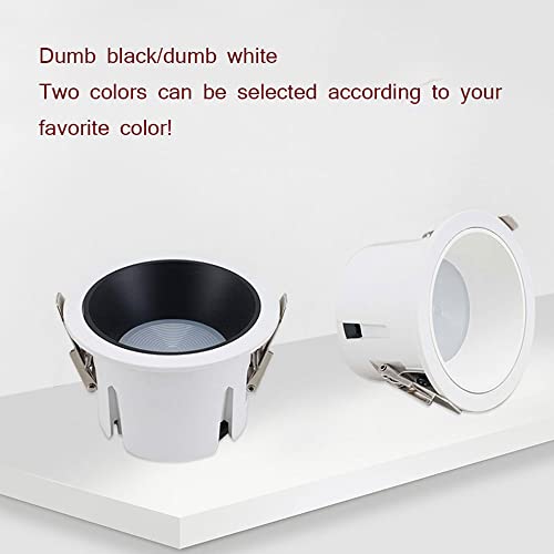 Usmjqvz White Aluminum Led Can Light 7W,10W,12W Led Recessed Lighting Living Room Surface Mount Recessed Ceiling Lighting Shop Led Recessed Downlight,(5 Pack) #TOP5