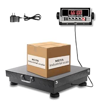 MEIYA Heavy Duty Shipping Scale, 660 lb Industrial Platform Scale