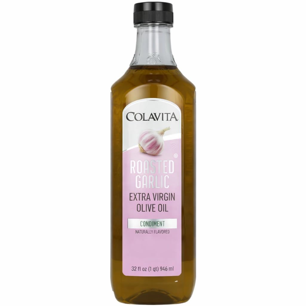 Colavita Roasted Garlic Extra Virgin Olive Oil, Low FODMAP, 32 oz