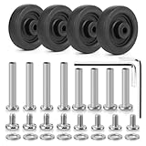 Zoofen 4 Pcs Luggage Wheels Replacement 50x14mm Suitcase Replacement Wheels Wear-Resistant Repair Casters for Luggage(ZPF01)