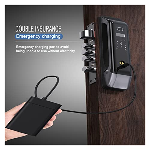 Compatível com Tuya Smart Digital Lock WiFi biométrico de impressão digital com senha desbloqueio de