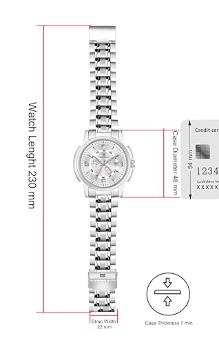 Image of TIMEWEAR Analog, Day Date Functioning, Stainless Steel Chain Watch for Men