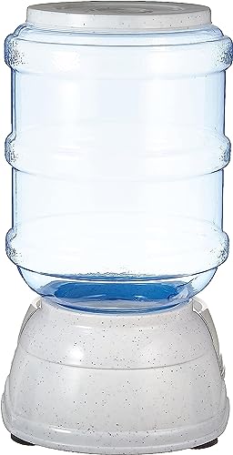 Amazon Basics Futter- und Wasserspender für Haustiere, Futterstation, Größe S, Transparent