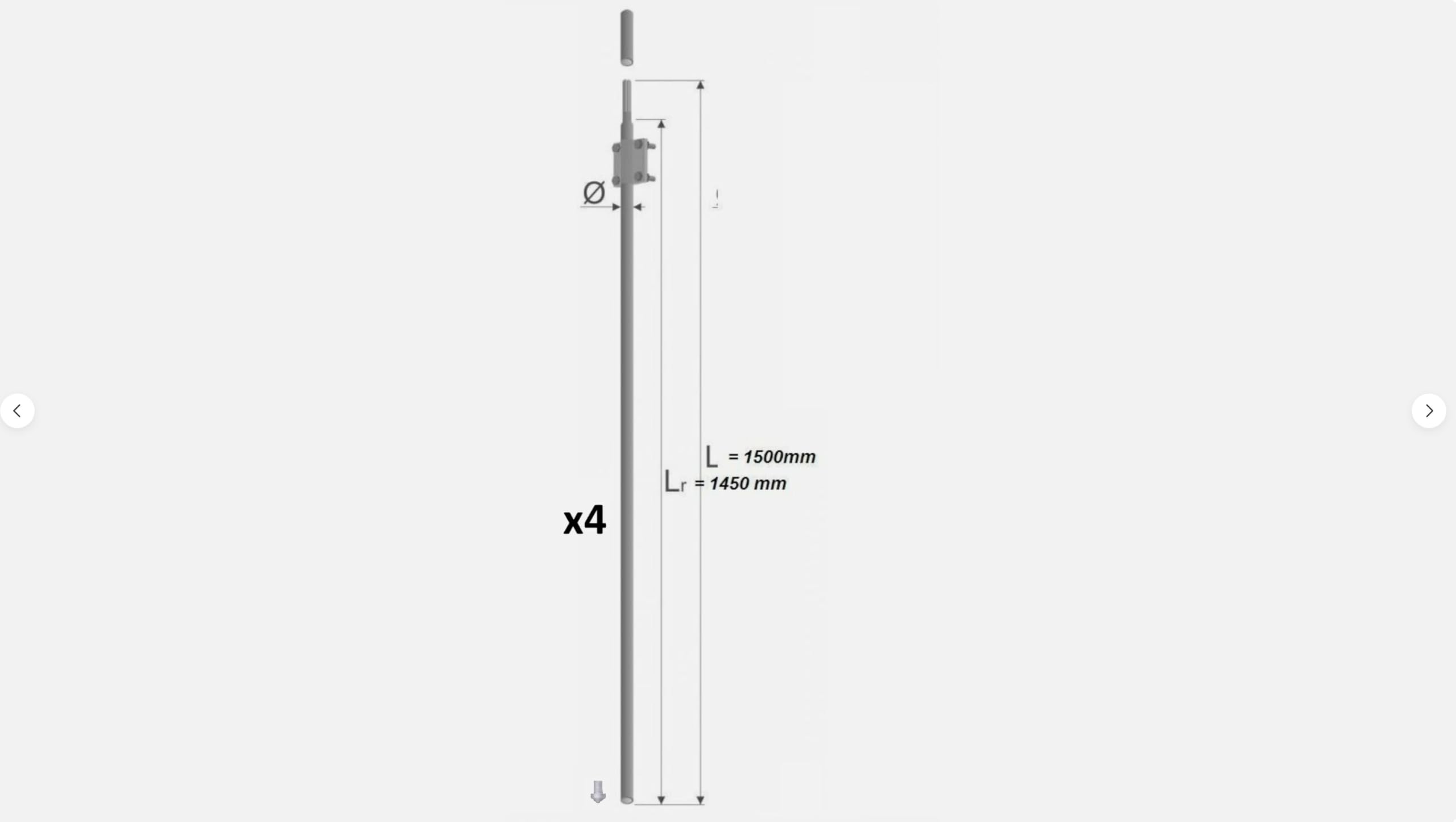 Tiefenerder Erder Erdung Ø20 Zusammensetzung V4A nach DIN EN 62561 SET 1,5m 3,0m 4,5m 6,0m (SET Ø20 6,0m 4x1500mm)