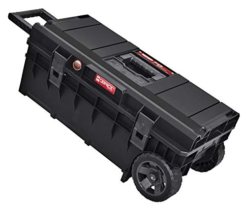 Foto von Qbrick Patrol System 78cm Longer Basic Professionelle Werkzeugkiste Werkstattkoffer Angelkoffer Angelkasten Mobiler Werkzeug-Wagen 50L inkl. Leifheit Staubtuch