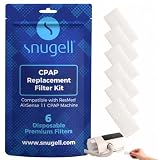 Disposable Replacement CPAP Airsense 11 Filters by Snugell | 6-pack | Premium Universal Filter for Resmed Airsense 11 Series | Hypoallergenic Universal Filters for Travel or Home Use