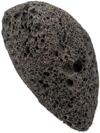 Natural Volcanic Pumice Stone for Calluses, Cracks, 100% Natural Biodegradable Packaging 2 Boxes, Black, Medium (RL227N)