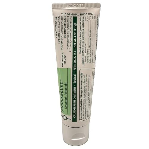 Calmoseptine Ointment by Calmoseptine for Skin irritations, Diaper Rash, Heat Rash, Insect Bites, and as a Moisture Barrier for Conditions Involving Broken Skin or rashes, 1 Count