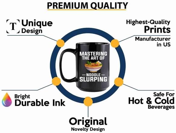 Ramen Coffee Mug 15oz Black -Mastering the art of - Food Lovers chicken pumpkin vegan pantry spicy noodles image 3