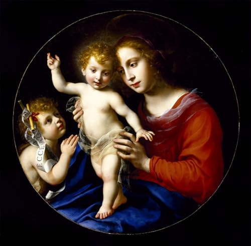 Tableau Vierge à l'Enfant Carlo Dolci Affiche Art 60x90cm