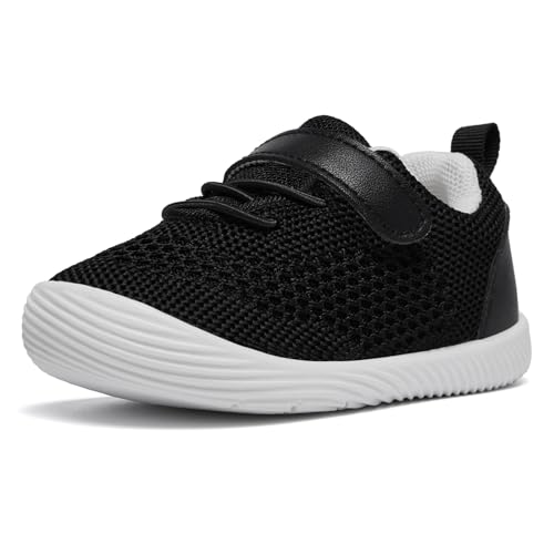Image of MORENDL Toddler Sneakers Baby Boys & Girls Barefoot Shoes Lightweight Breathable Walking Running Tennis Athletic Sport Shoes