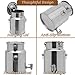 304 Stainless Steel Milk Can with Spigot, 10L/2.64Gal Locking Sealed Lid Bucket Water Jug Pot Drink Beverage Dispenser for Milk, Wine, Oil