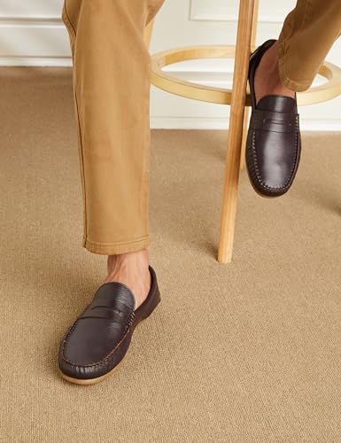 Image of Symbol Premium Mens Smart Casual Driver Leather Shoes (Loafers)