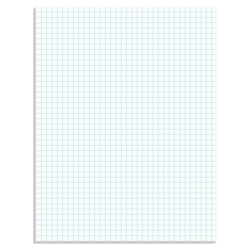 TOPS 33041 Quadrille Pads, 4 Squares/Inch, 8 1/2 x 11, White, 50 Sheets 1 TOPS-33041-Quadrille-Pads-4-SquaresInch-8-12-x-11-White-50-Sheets
