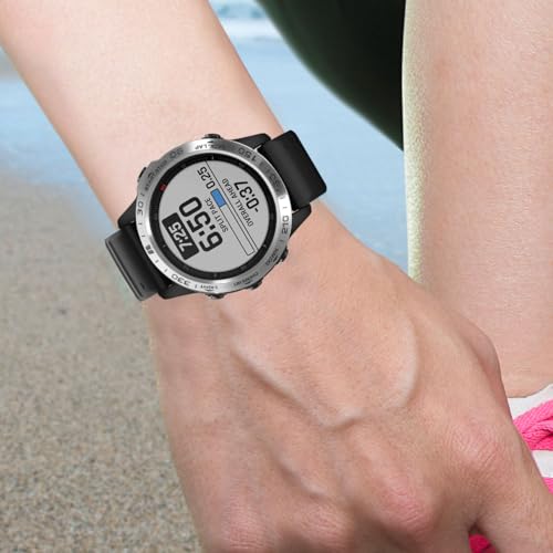 Cubierta protectora resistente de acero inoxidable plata para smartwatch 6X 5