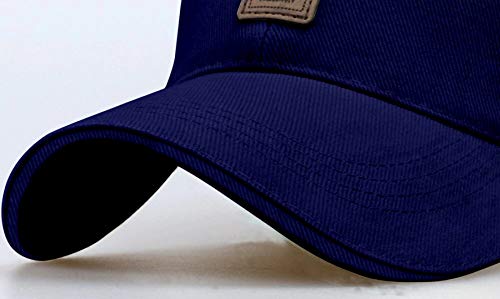 Image of solid plain unisex cotton caps free size adjustable casual look stylish cap