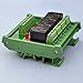 Electronics-Salon DIN Rail Mount 4 SPDT 10Amp Power Relay Interface Module, DC 5V Version.