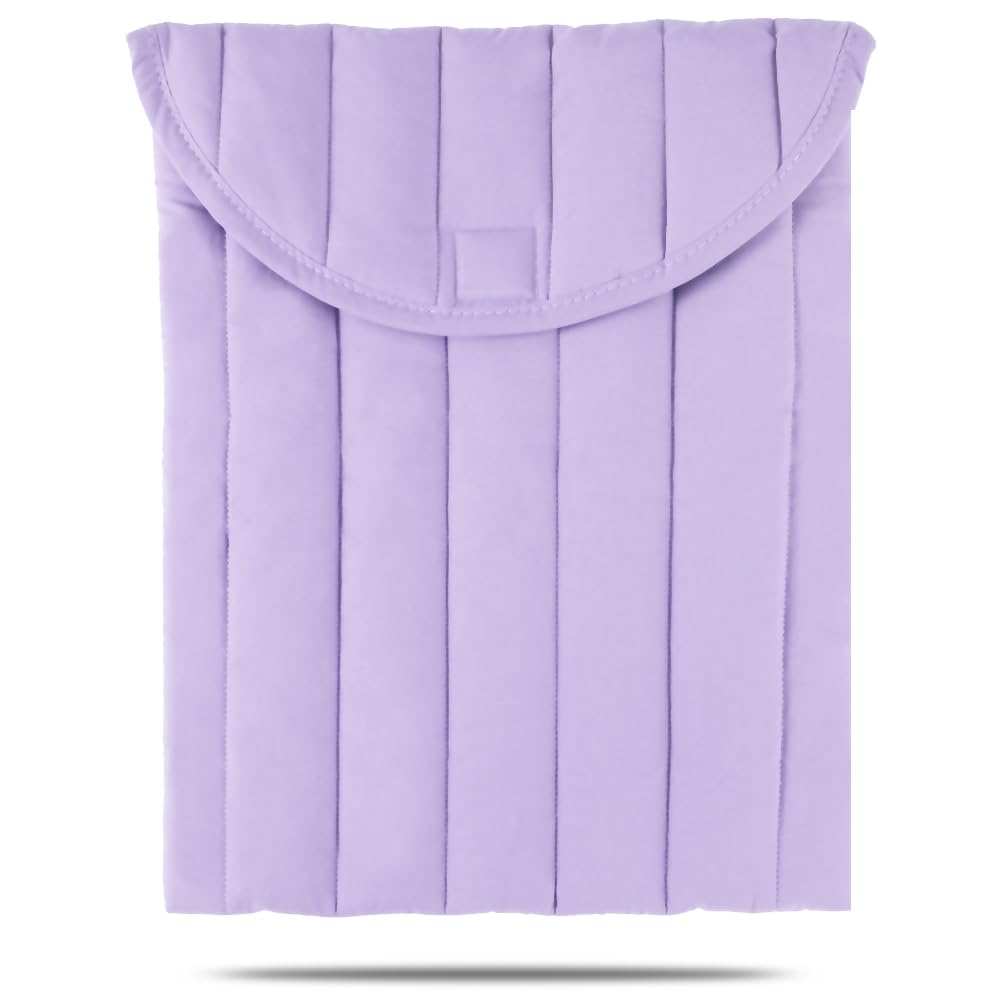 Puffy Laptop Sleeve 11-12 Inch Purple, Protective Carrying Case for Men and Women, Cute Case Bag Compatible with 11 and 12 Inch Laptops, 10.9" Ipad 10