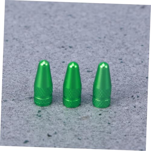 6 Pzs Tapas de Válvula de Neumático para Bicicleta de Aleación de Aluminio Verde para Válvulas Francesas, Protecciones Antipolvo para Bicicletas de Montaña y de Carretera miniatura 4