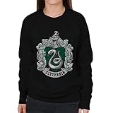 Sudadera de las mujeres All+Every Harry Potter Slytherin House Crest Women\'s Sweatshirt