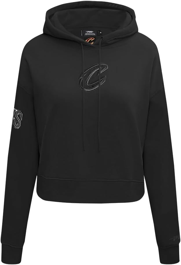 Pro Standard Womens NBA Classic Brushed Back French Terry Cropped Pullover Hoodie