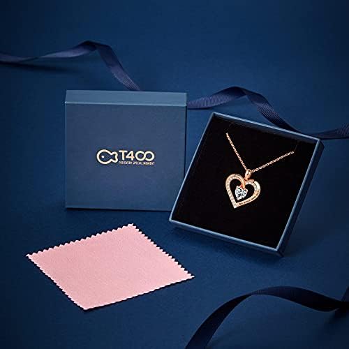 T400 Sterling Silver Necklace I Love You to The Moon and Back Motivational Phrase Engraved Necklaces Heart Pendant Gift for Women Christmas Gifts Valentine's Day