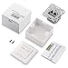 deleyCON 1x Cat 6a Universal Socket de Red - 2X Puerto RJ45...