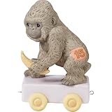 Precious Moments,  It's Your Birthday Go Bananas, Birthday Train Age 15, Bisque Porcelain Figurine, 142035