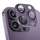 OVER's ガラスザムライ iPhone14 Pro 用 iPhone14 Pro Max 用 カメラフィルム ディープパープル メタル アルミ合金 保護フィルム 362-363-mc-pp
