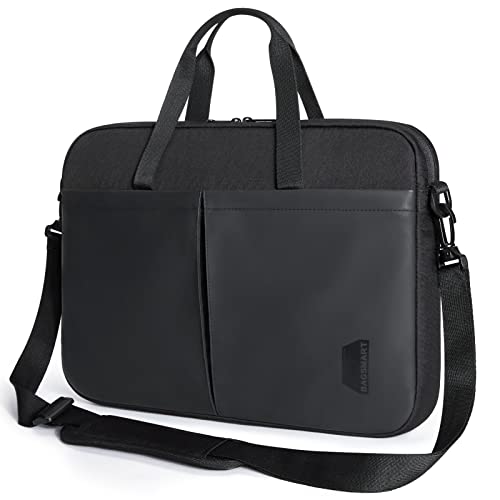 Laptop Bag,BAGSMART 15.6 Inch Laptop Case,Slim Computer Bag for Men,Laptop Carrying Case,Classic Messenger Shoulder Bag,Work Bag Laptop Briefcase Business Office Travel,Black
