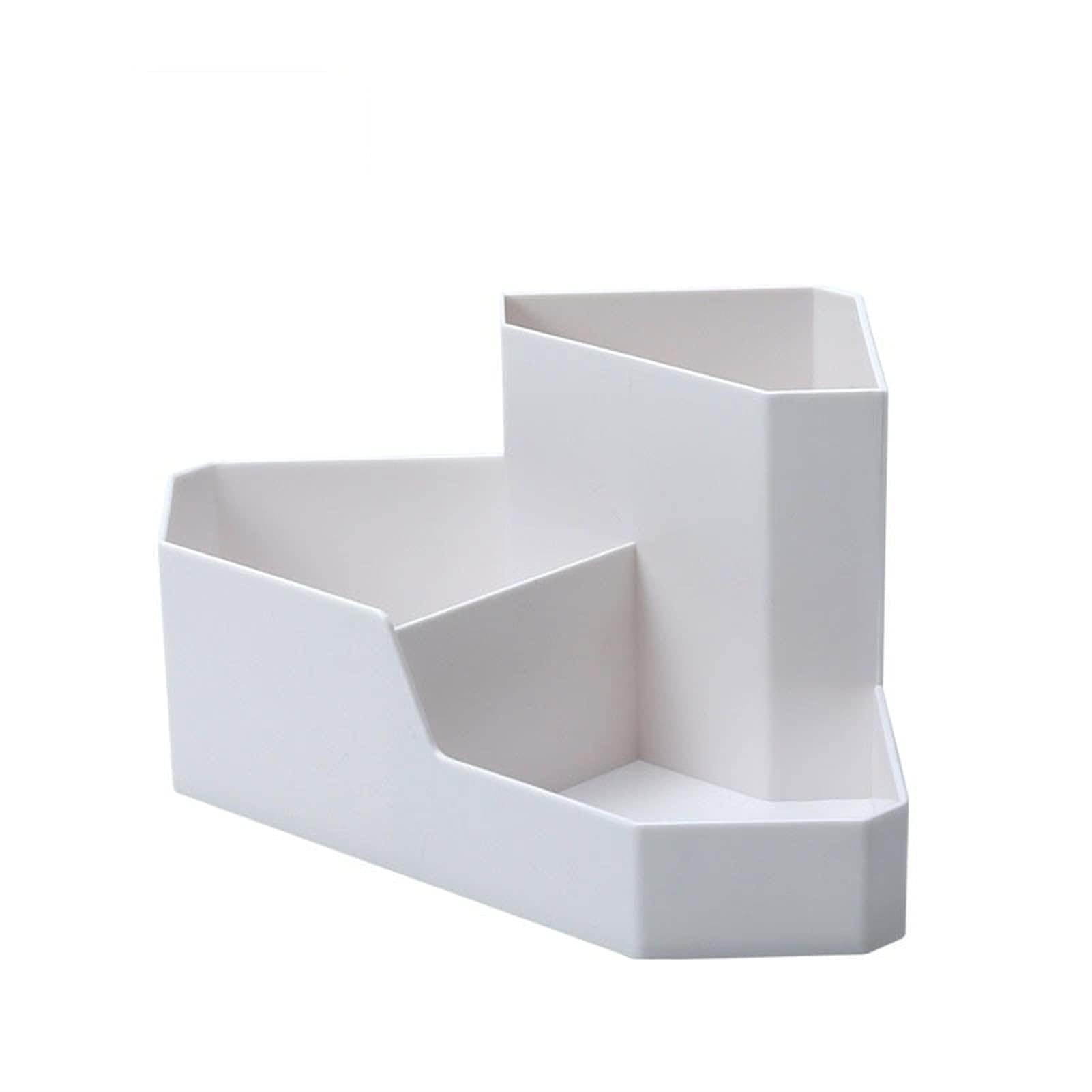 HDBCYUAZ Cosmetics Storage Box Make Up Organizer Corner Desktop Organizing Plastic Household Container(C)