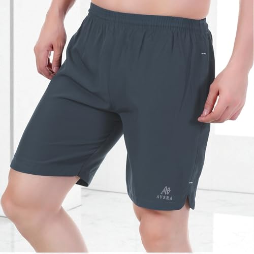 Image of Sports Shorts for Men, Athletic Running & Gym Shorts with Zip Pocket, Regular Fit Training Shorts