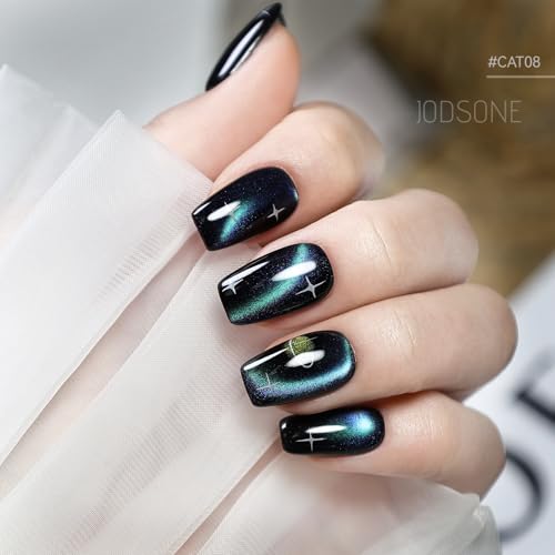 Esmalte gel Cat Eye JODSONE 16.5ml Azul Púrpura Holográfico miniatura 7
