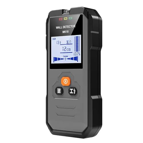 PODEC Rilevatore di Perni Accurato, Rilevatore di Tubi per Scanner di Cavi Elettrici, Spegnimento Automatico in 5 Minuti E Lettura su Display LCD a LED, per Alluminio/Legno di Rame, ECC.