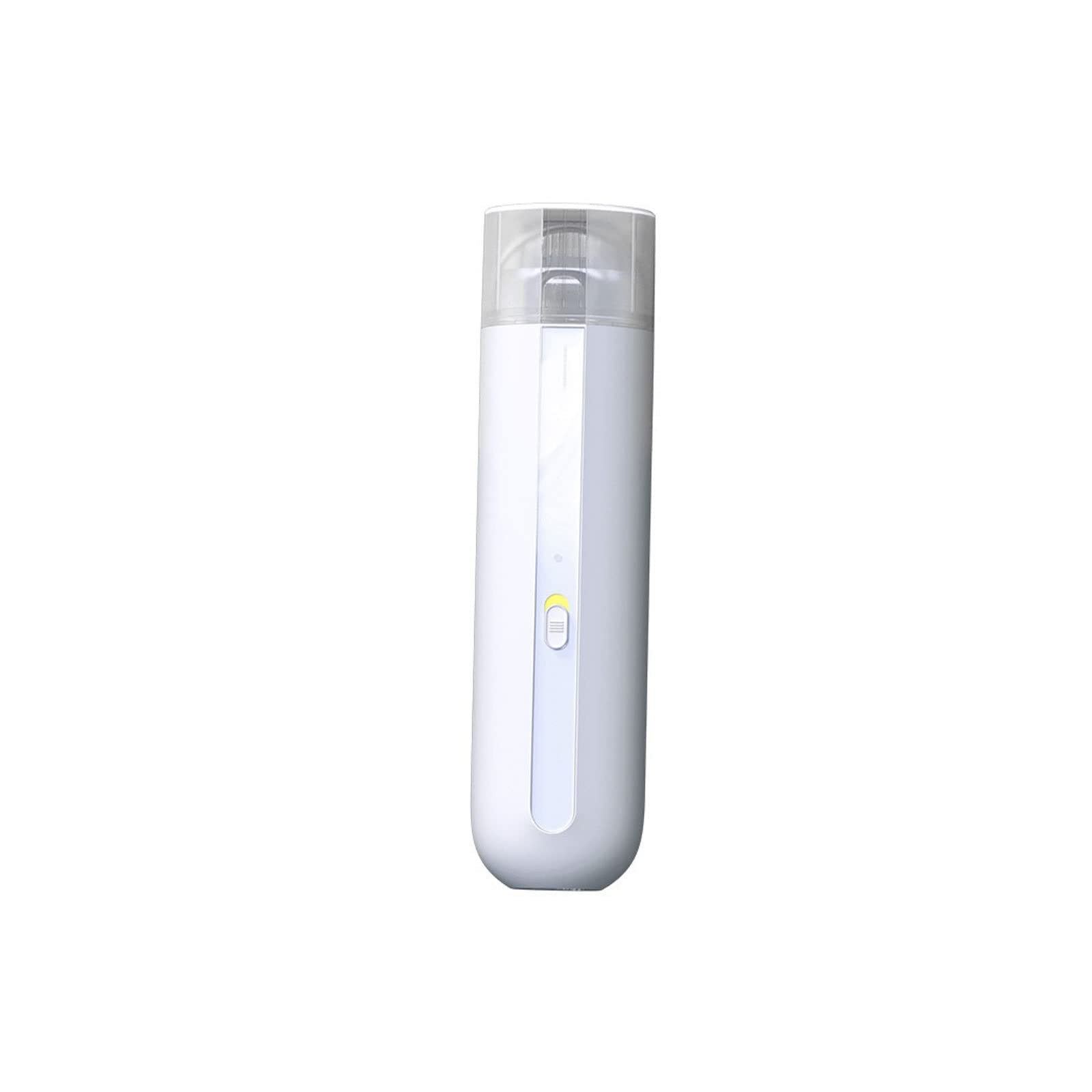 Mini aspirateur automatique blanc élimine poussière et miettes en voiture