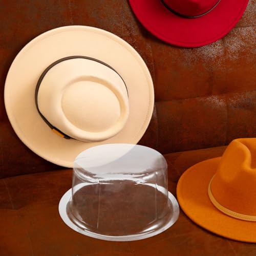 Support de chapeau pour &eacute;viter les d&eacute;formations - Rangement PVC transparent pour fedora